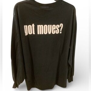 Orchesis college dance got moves Jerzees Black Long Sleeve Tee large